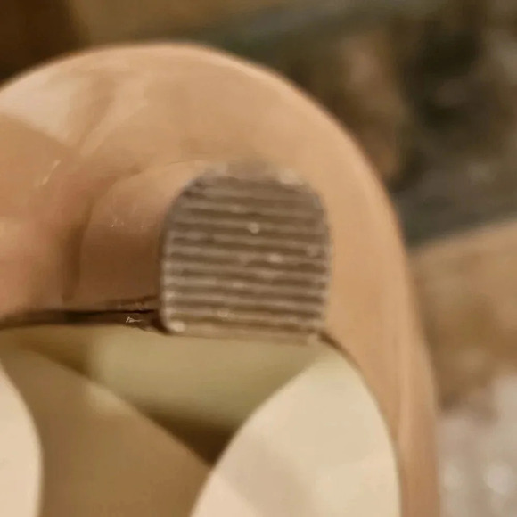 Michael Kors Hamilton Peep Heels Dark Nude Patent Leather Wmns 6.5 - Picture 12 of 16